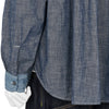 FULLCOUNT COLLABORATION WATTEAU GATHERED VENTILATED POCKET SHIRT LIGHT INDIGO