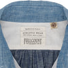 FULLCOUNT COLLABORATION WATTEAU GATHERED VENTILATED POCKET SHIRT LIGHT INDIGO