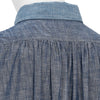 FULLCOUNT COLLABORATION WATTEAU GATHERED VENTILATED POCKET SHIRT LIGHT INDIGO