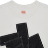 FULLCOUNT COLLABORATION GRAFFITI POCKET RINGER T SHIRT WHITE