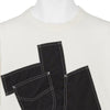FULLCOUNT COLLABORATION GRAFFITI POCKET RINGER T SHIRT WHITE