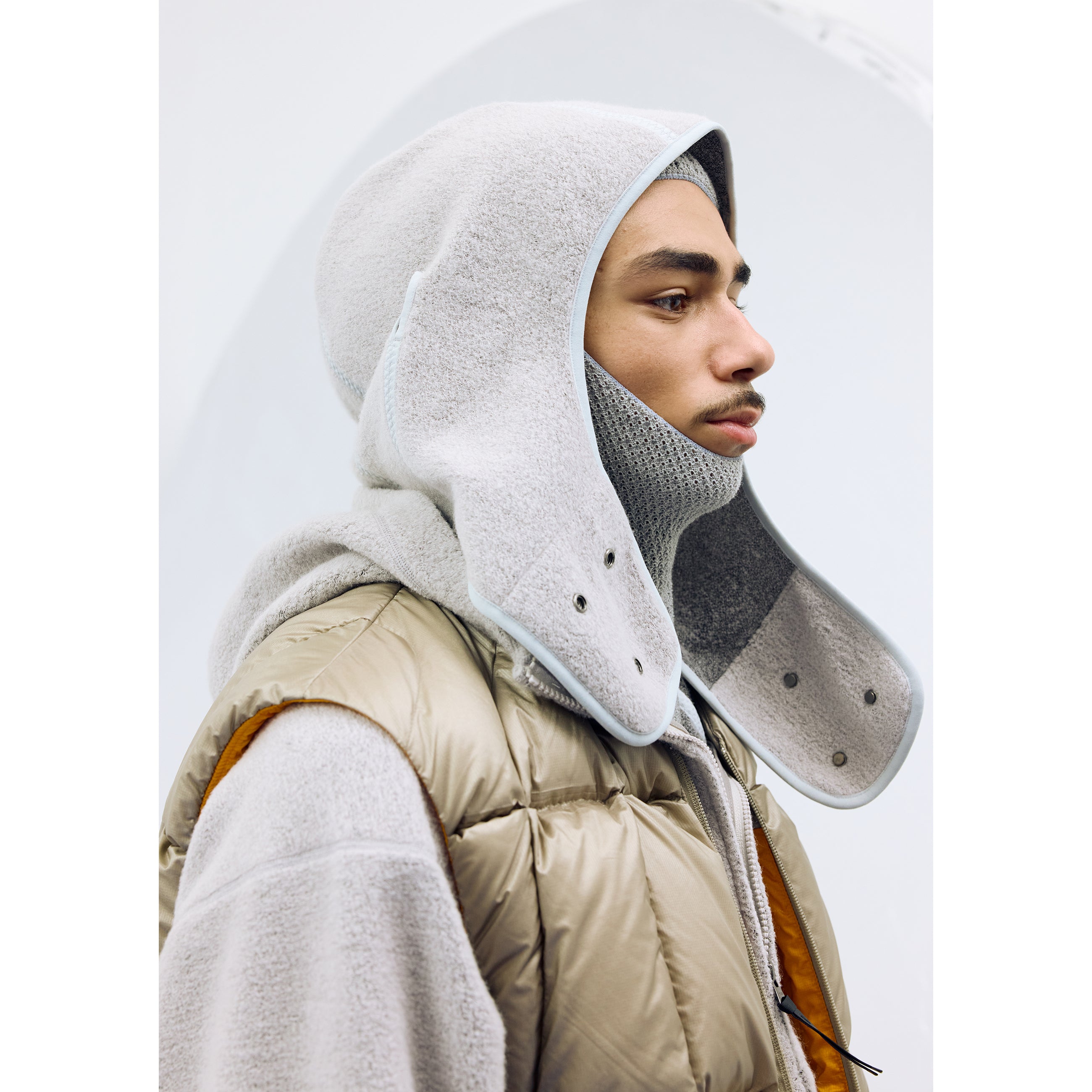 WOOL FLEECE HOOD DARK LAVA - Goldwin 0(ゴールドウイン ゼロ) - BAG