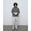 PERFORATED WHOLE GARMENT KNIT TOP BLACK