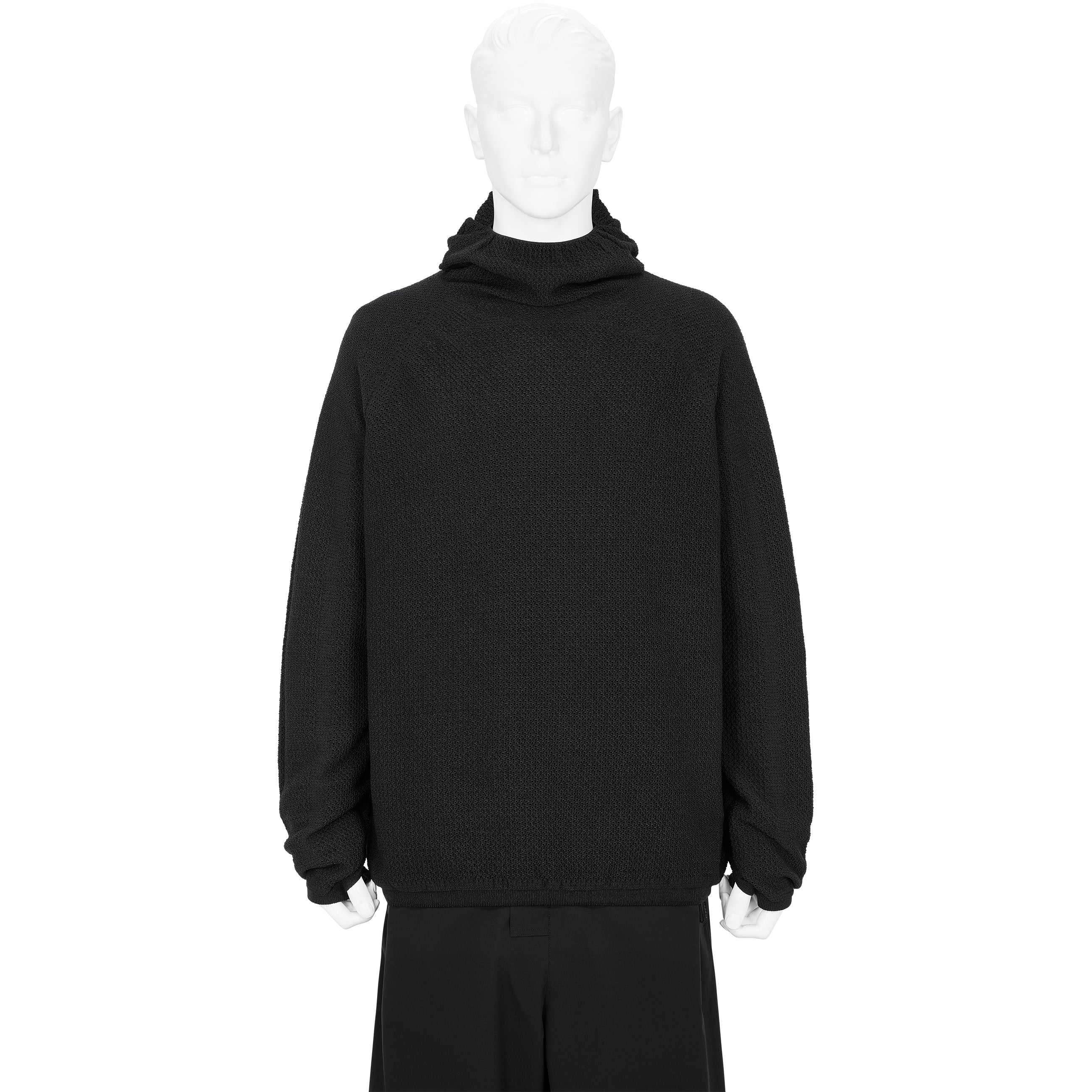 PERFORATED WHOLE GARMENT KNIT TOP BLACK - Goldwin 0(ゴールドウイン