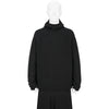PERFORATED WHOLE GARMENT KNIT TOP BLACK