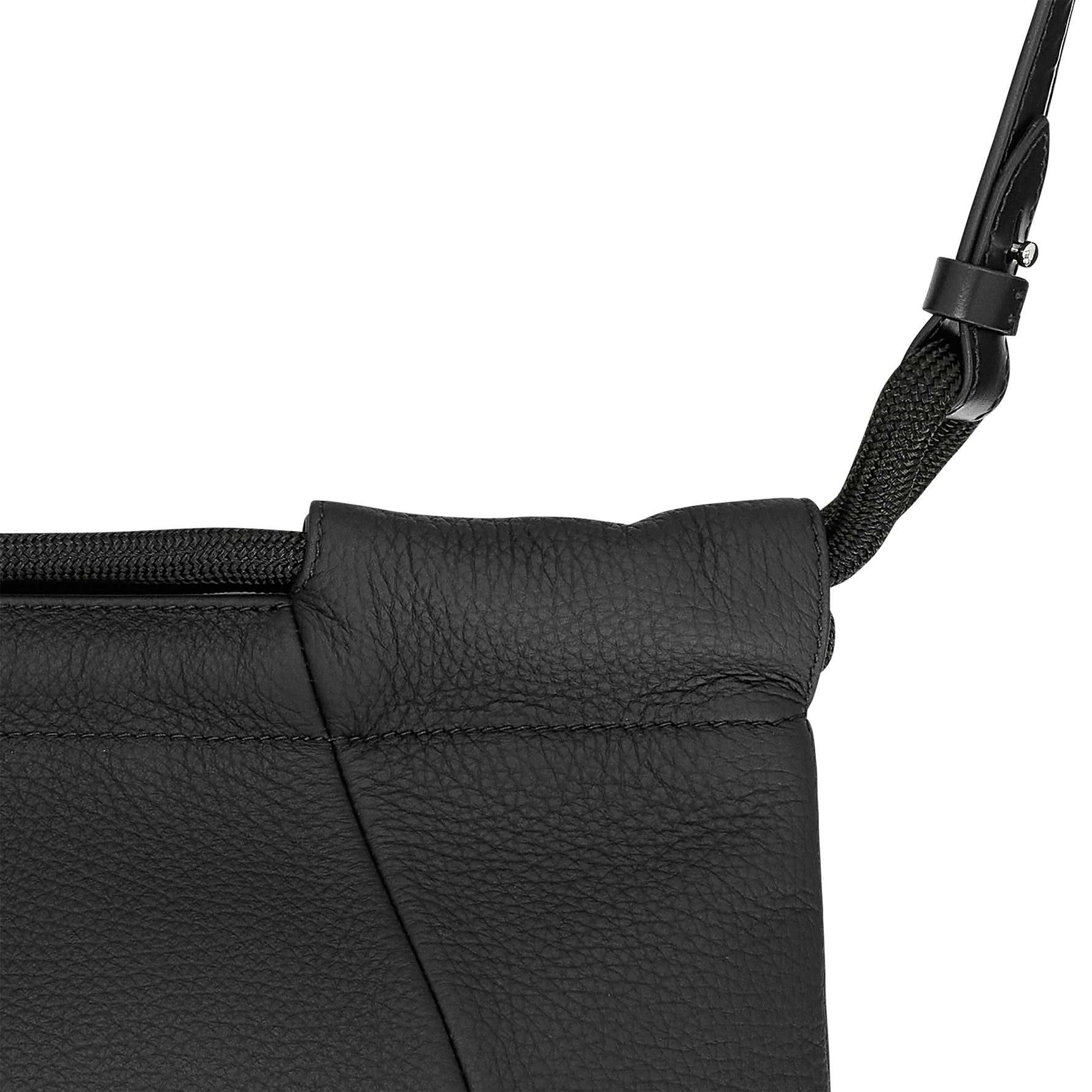 5AC DEERSKIN SHOULDER BAG BLACK