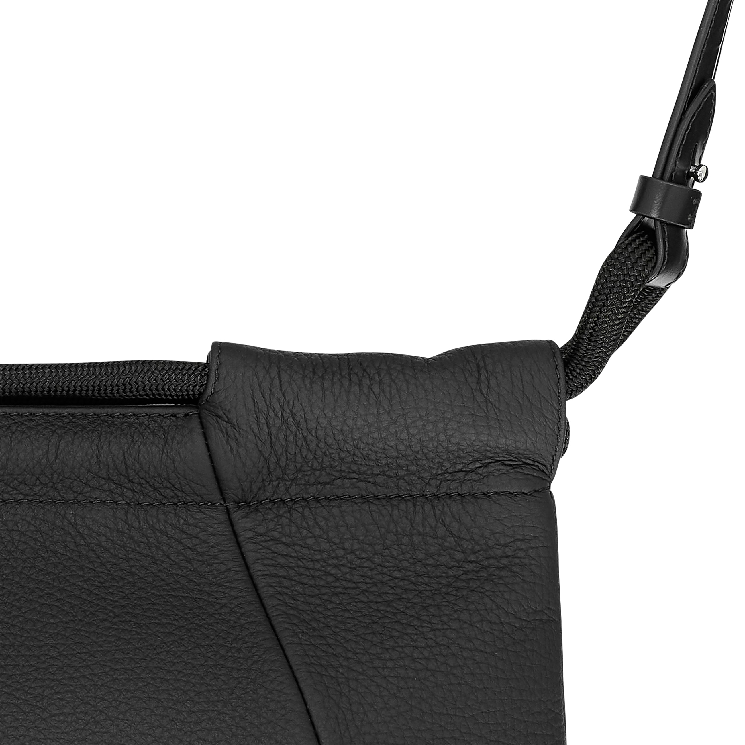 5AC DEERSKIN SHOULDER BAG BLACK