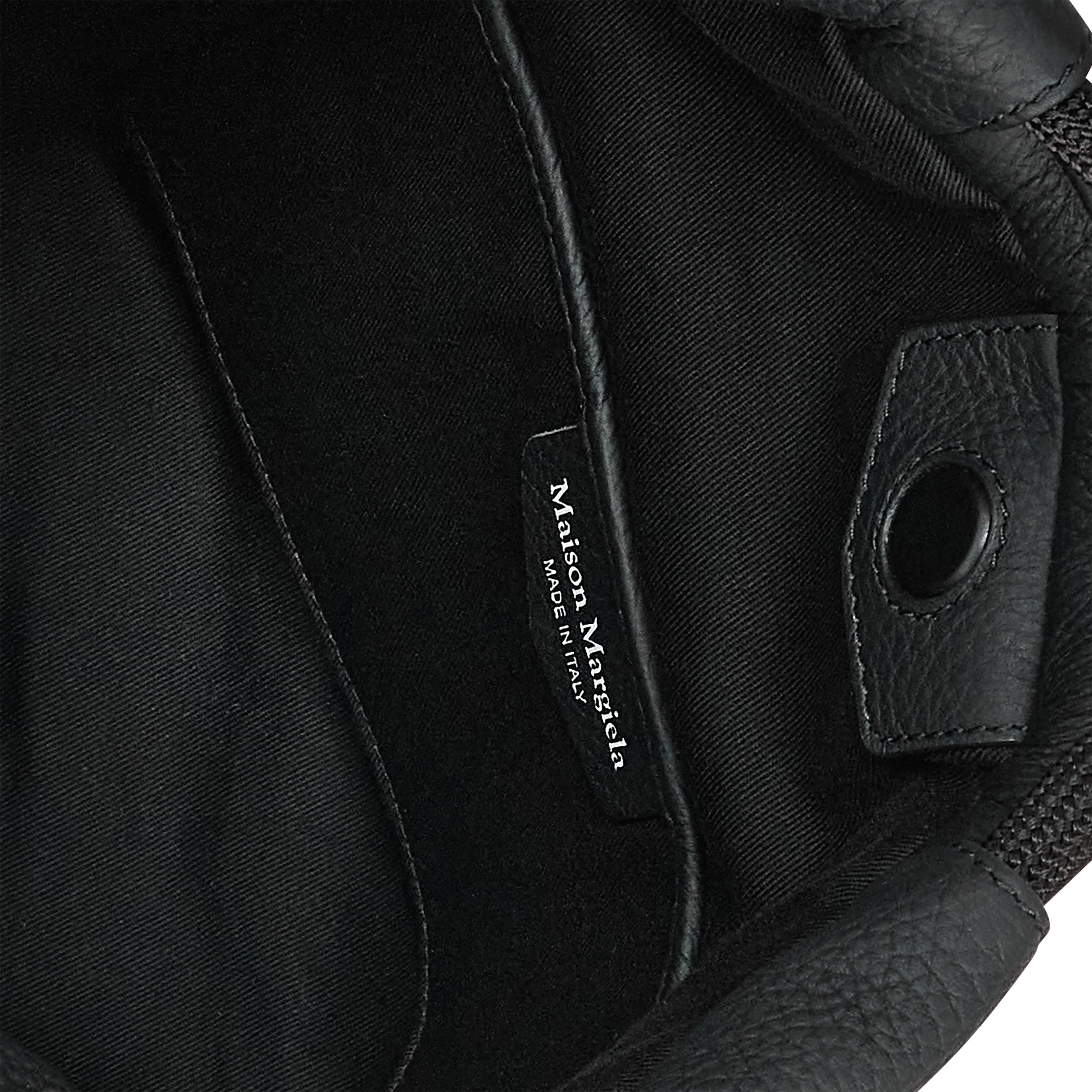 5AC DEERSKIN SHOULDER BAG BLACK