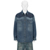 DENIM WESTERN SHIRT DAMAGED INDIGO