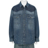 DENIM WESTERN SHIRT DAMAGED INDIGO
