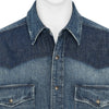 DENIM WESTERN SHIRT DAMAGED INDIGO