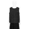 FRESCO WOOL GUM RESINED AND GARMENT DYED VEST MELANGE INDIGO