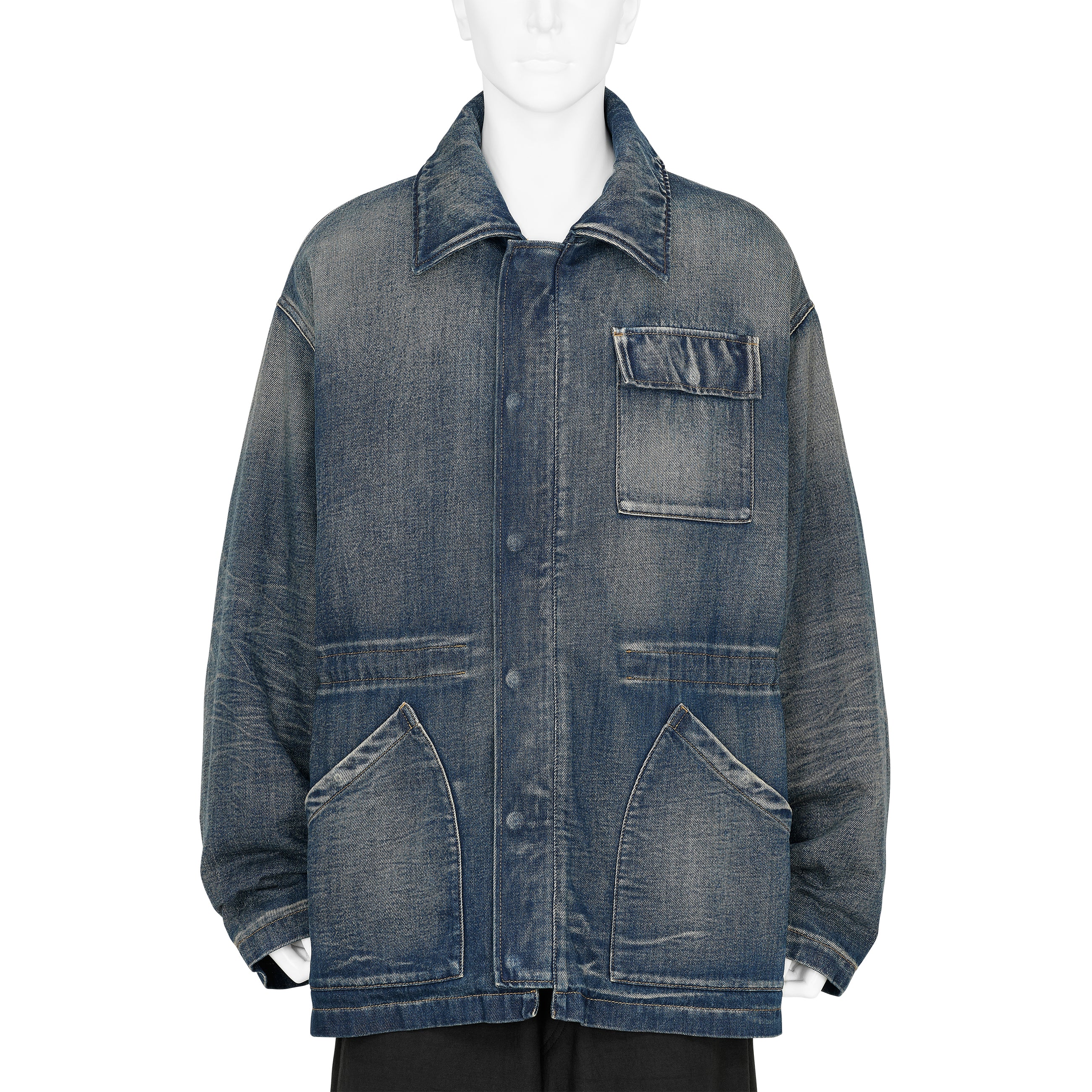 DENIM WORK COAT INDIGO
