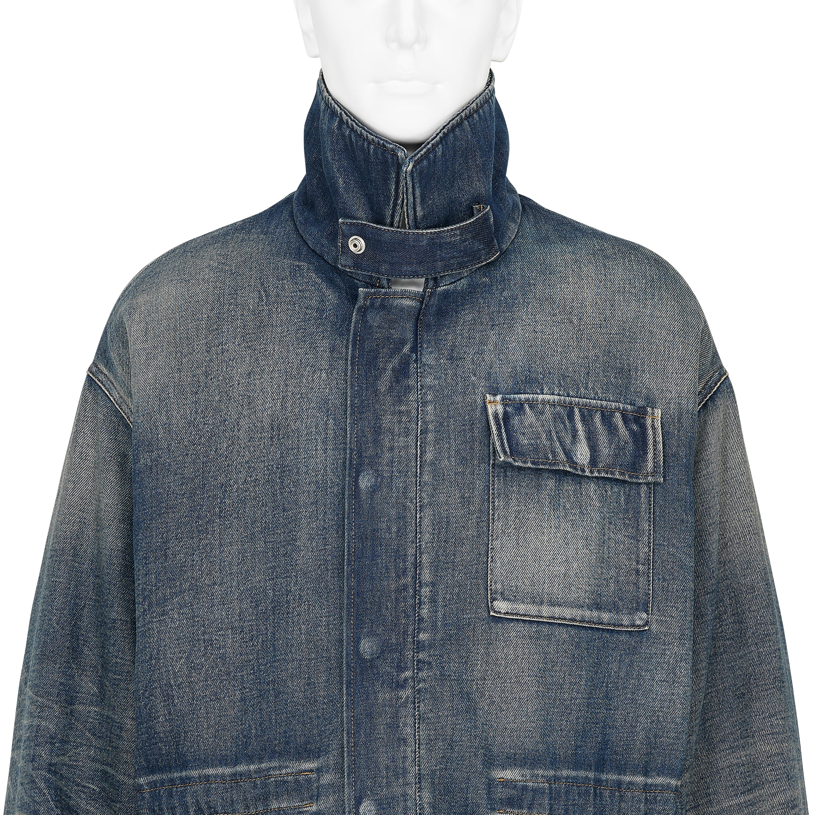 DENIM WORK COAT INDIGO