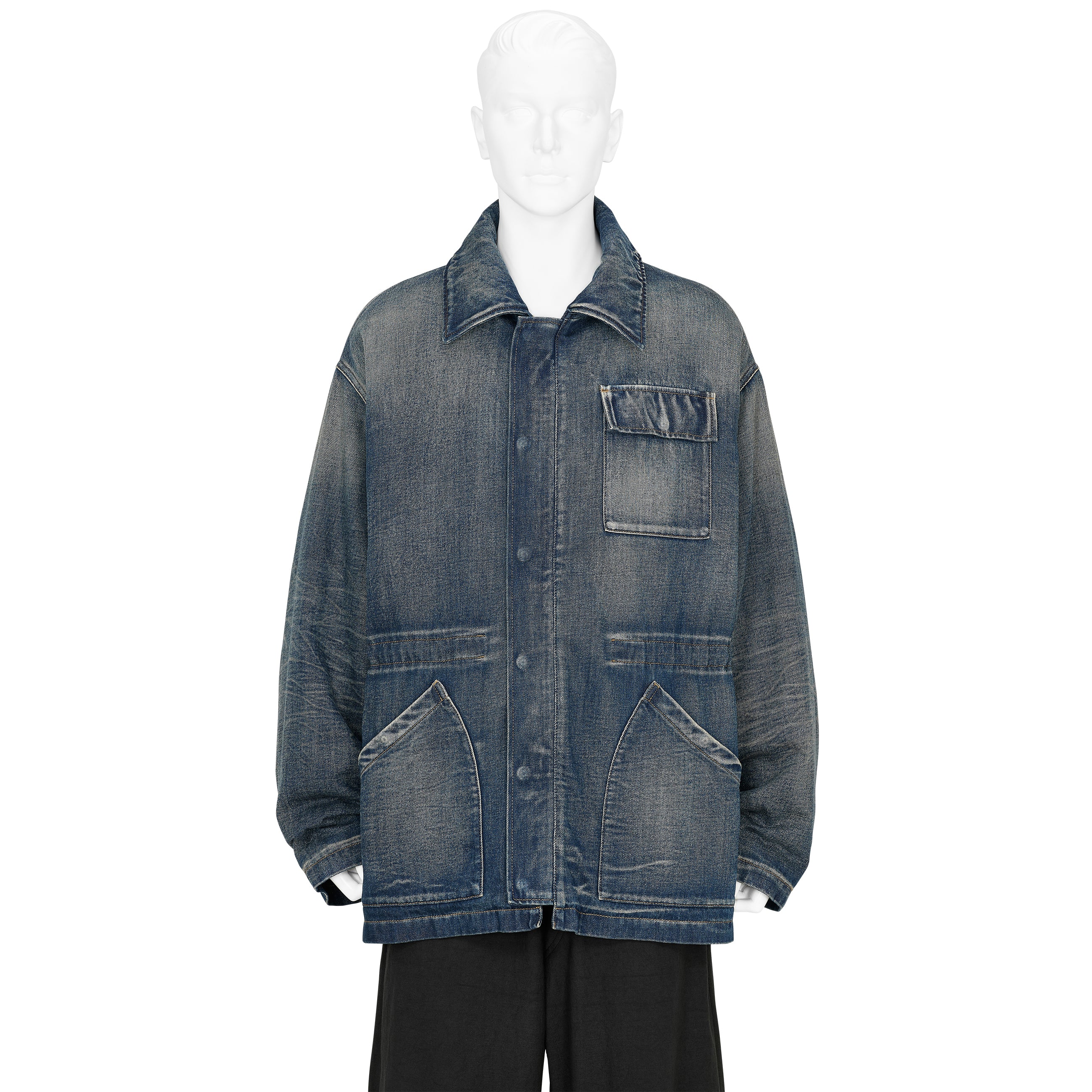 DENIM WORK COAT INDIGO
