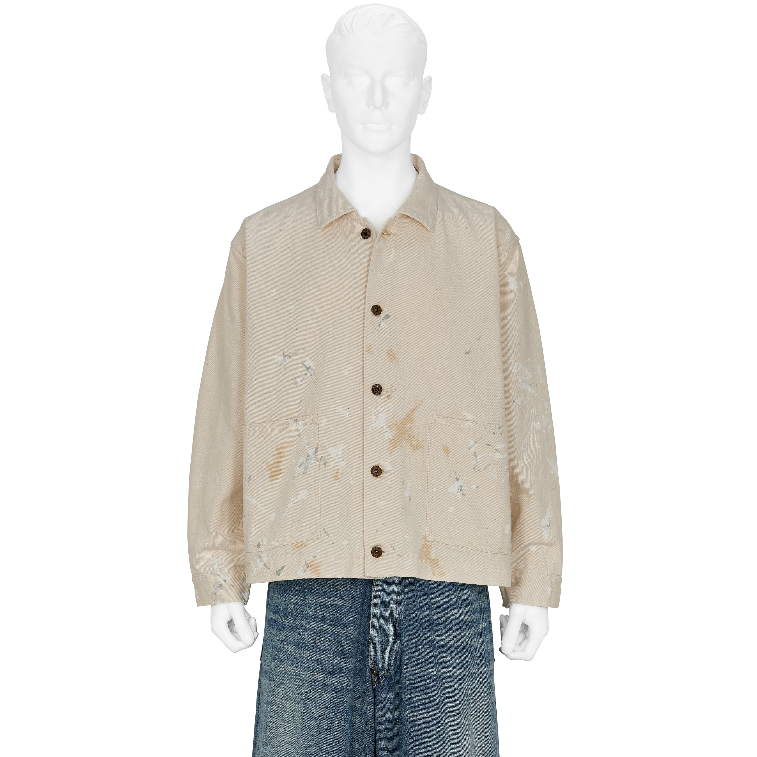 PAINT COVERALL JACKET IVORY