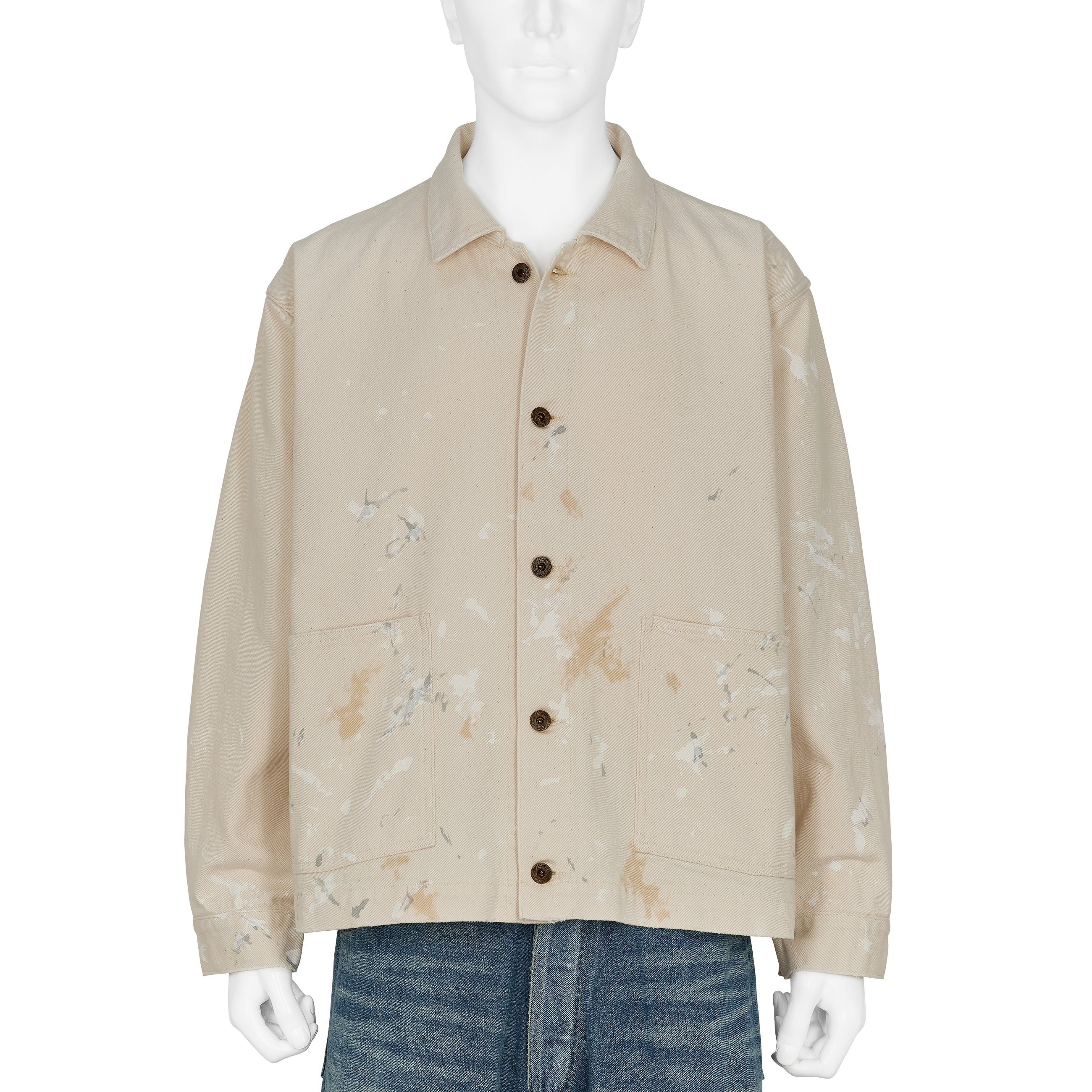 PAINT COVERALL JACKET IVORY
