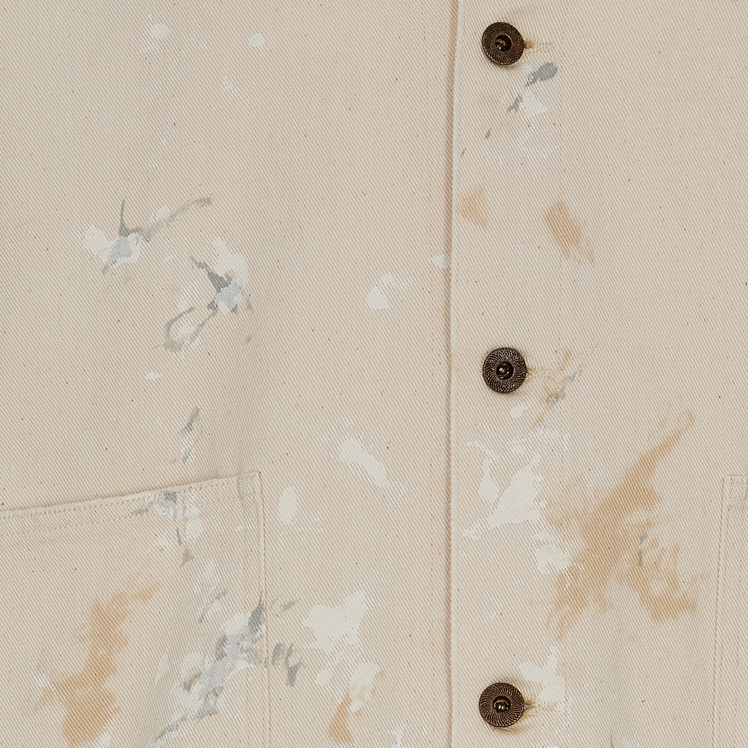 PAINT COVERALL JACKET IVORY