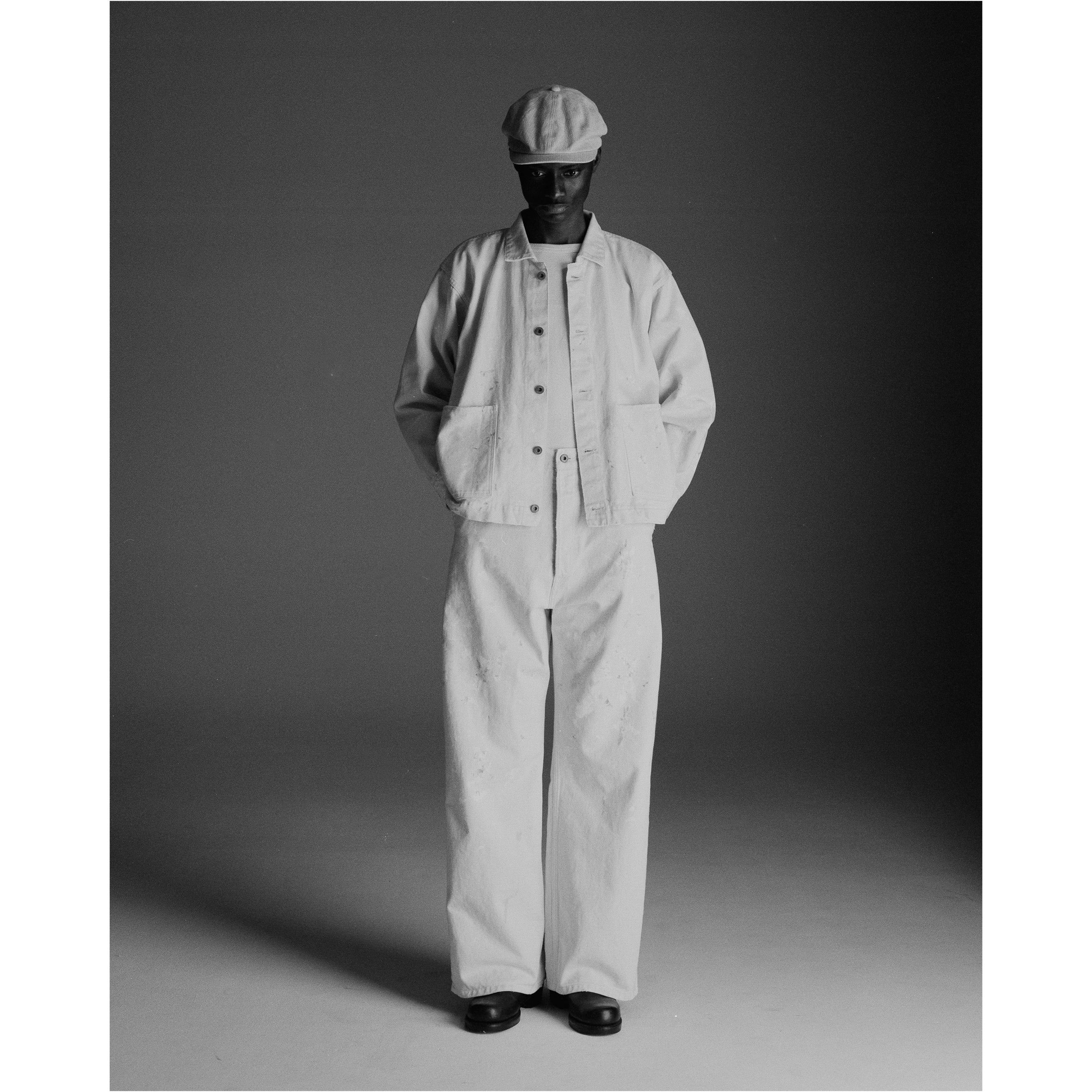 PAINT COVERALL JACKET IVORY