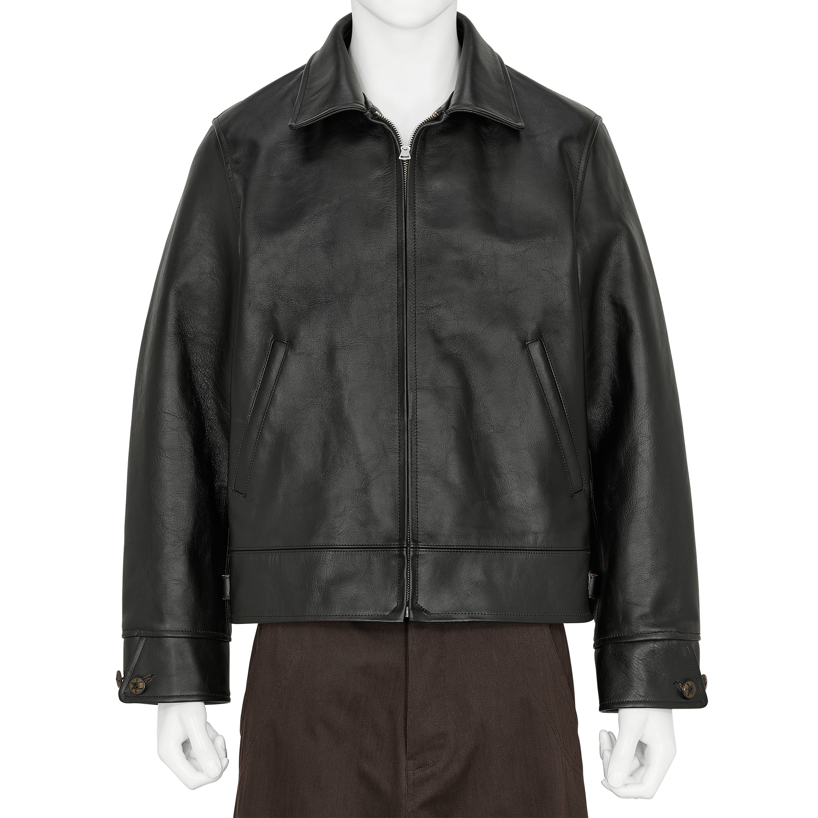 LOT.802 COSSACK LEATHER JACKET BLACK - T.T TAIGA TAKAHASHI(ティー
