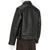 LOT.802 COSSACK LEATHER JACKET BLACK