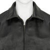 LOT.802 COSSACK LEATHER JACKET BLACK