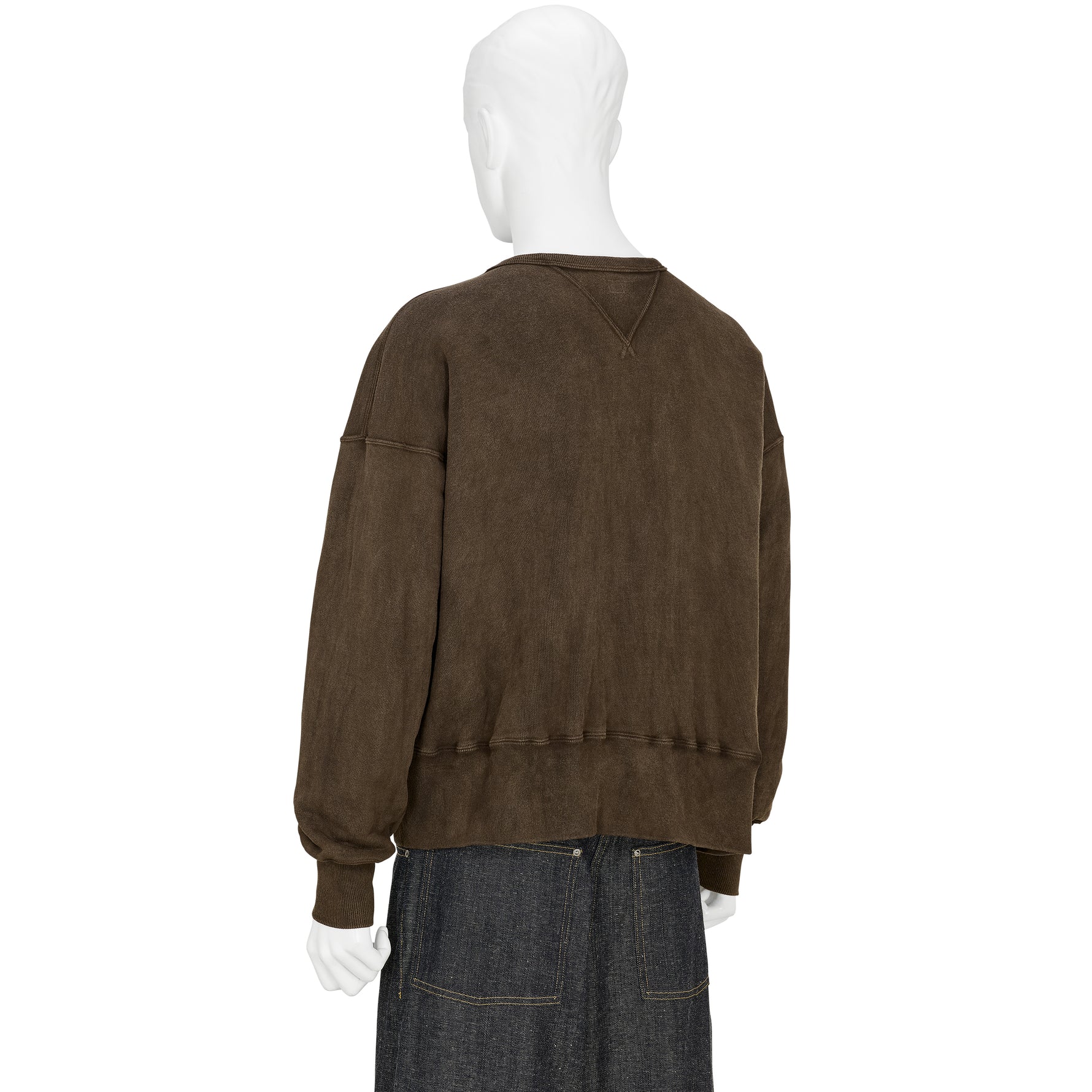 LOT.603 SWEAT SHIRT MUD DYED BROWN