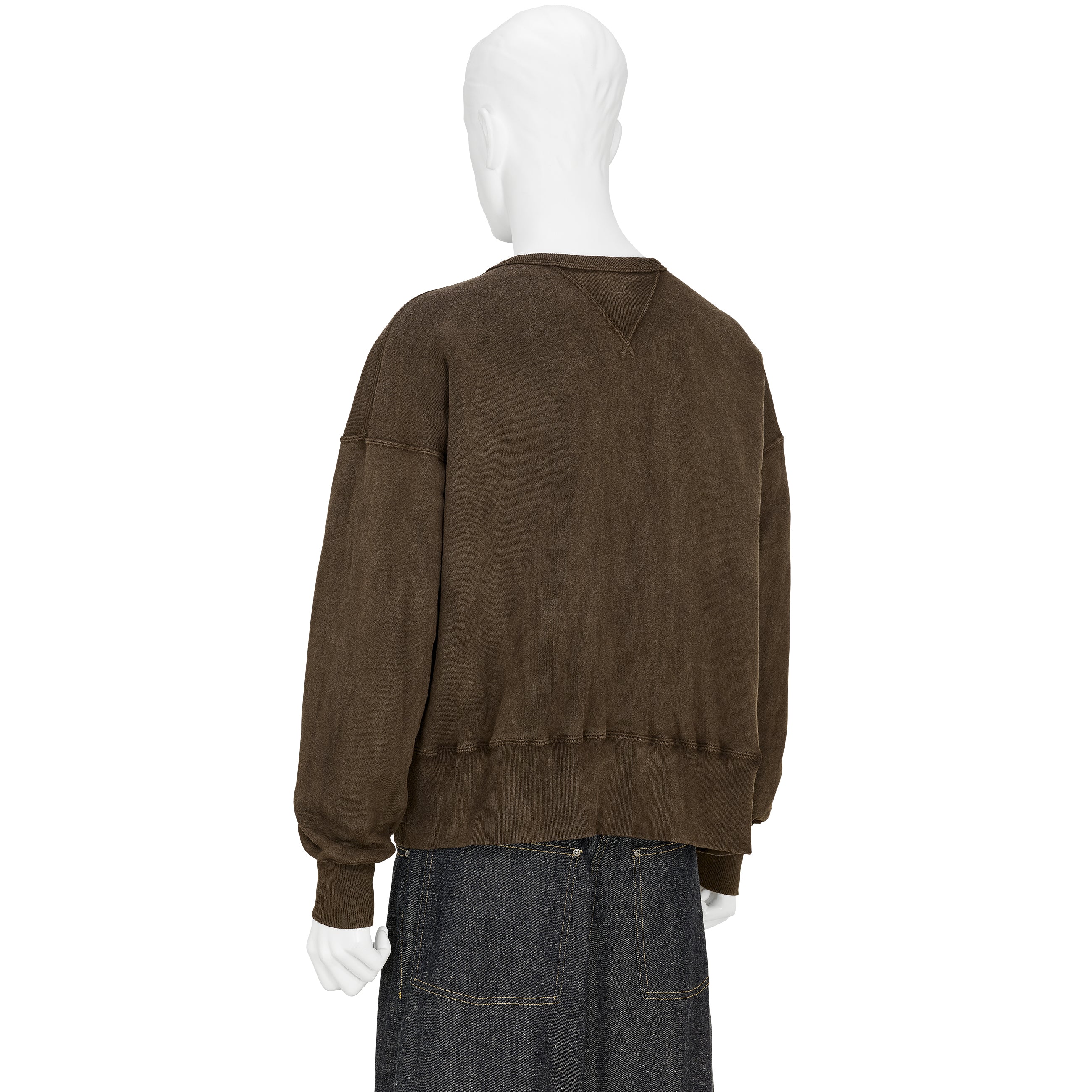 LOT.603 SWEAT SHIRT MUD DYED BROWN
