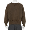 LOT.603 SWEAT SHIRT MUD DYED BROWN