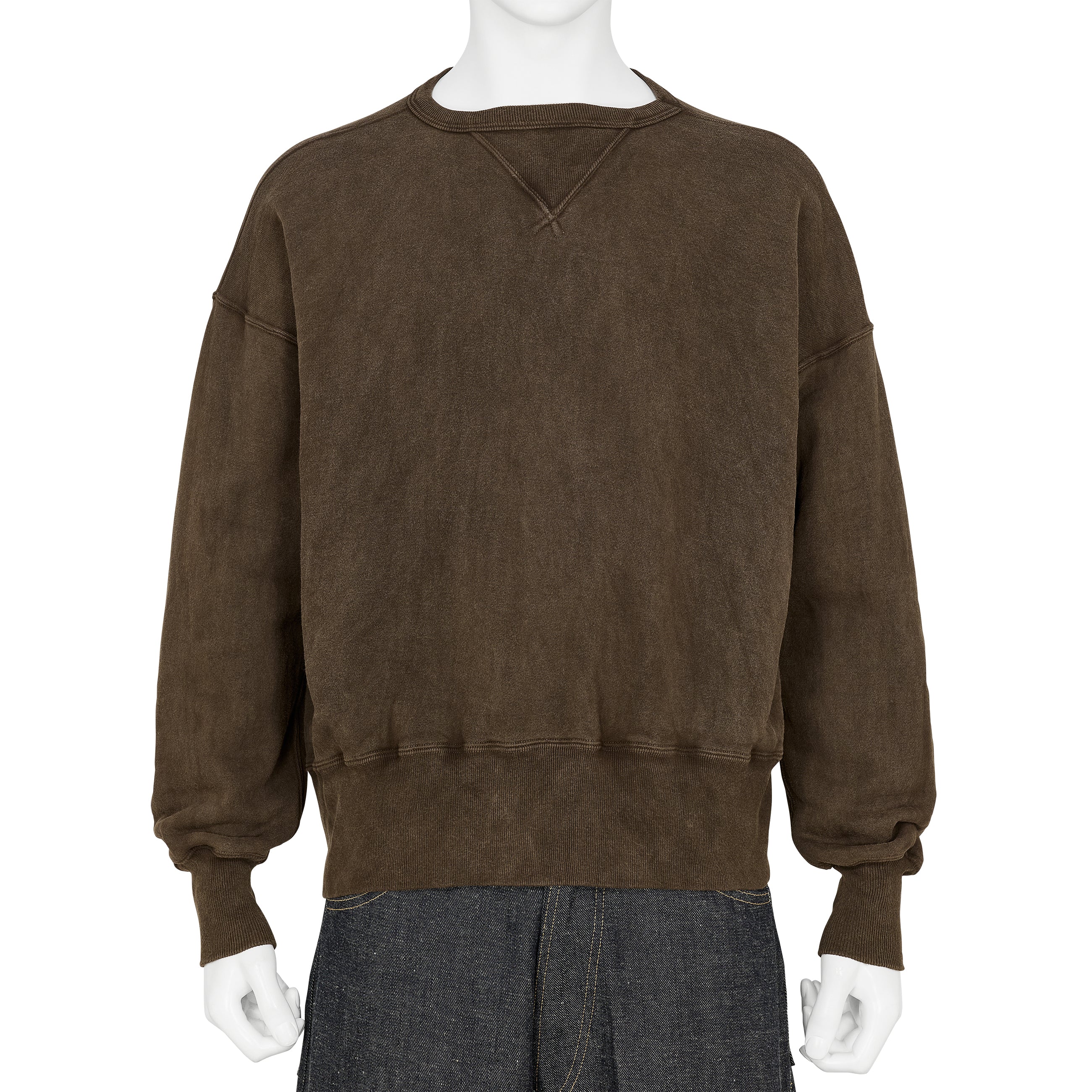 LOT.603 SWEAT SHIRT MUD DYED BROWN