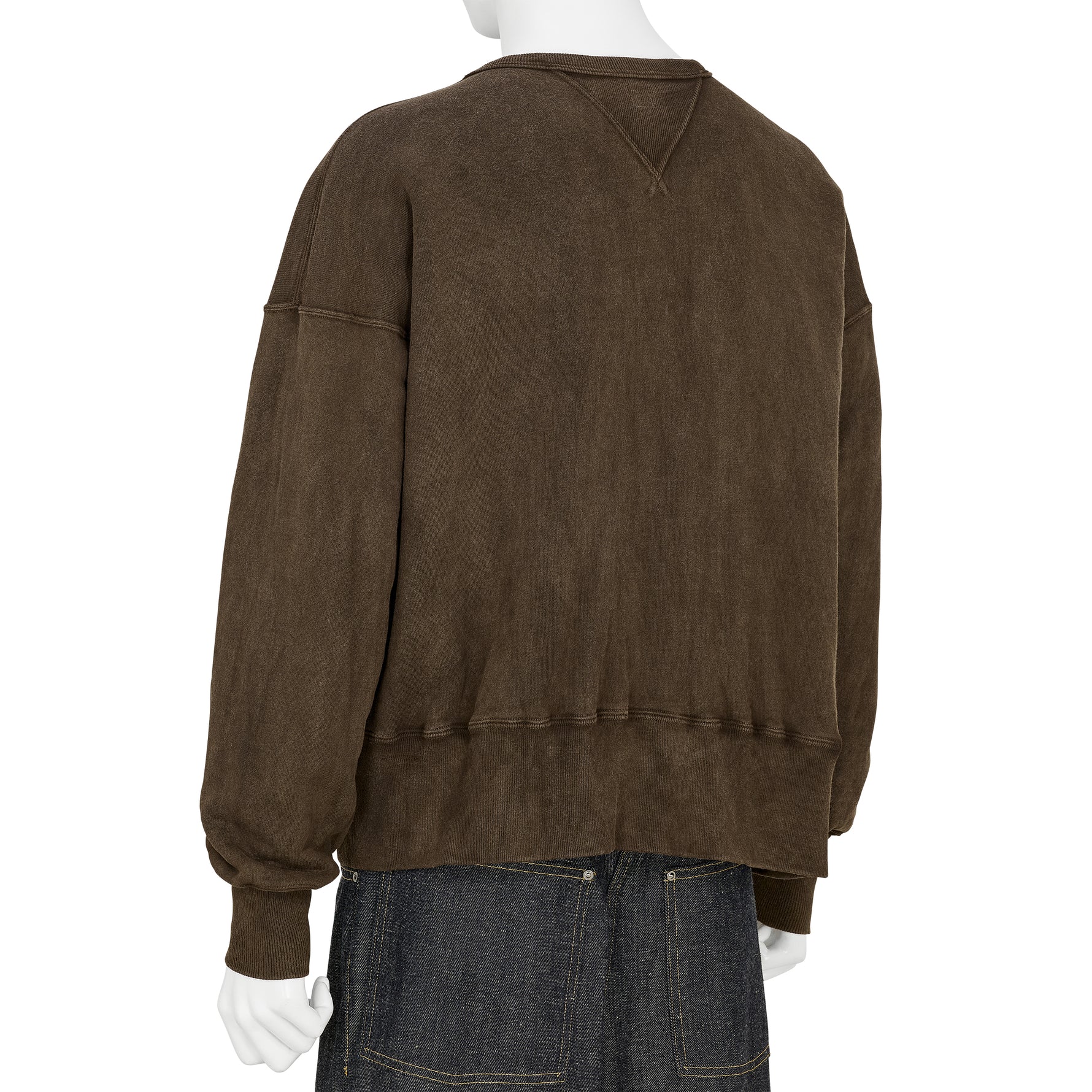 LOT.603 SWEAT SHIRT MUD DYED BROWN