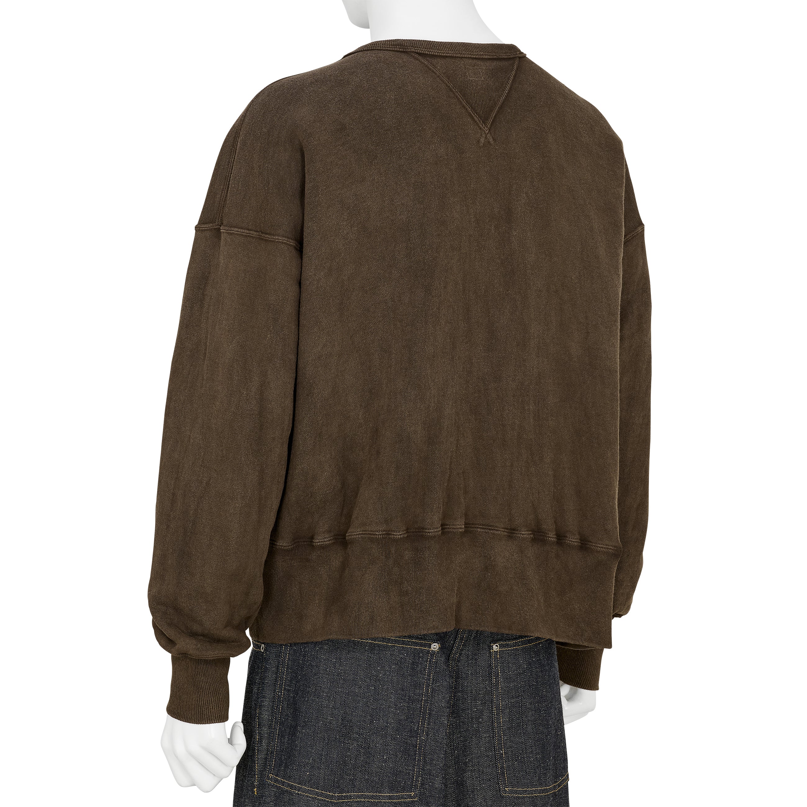 LOT.603 SWEAT SHIRT MUD DYED BROWN