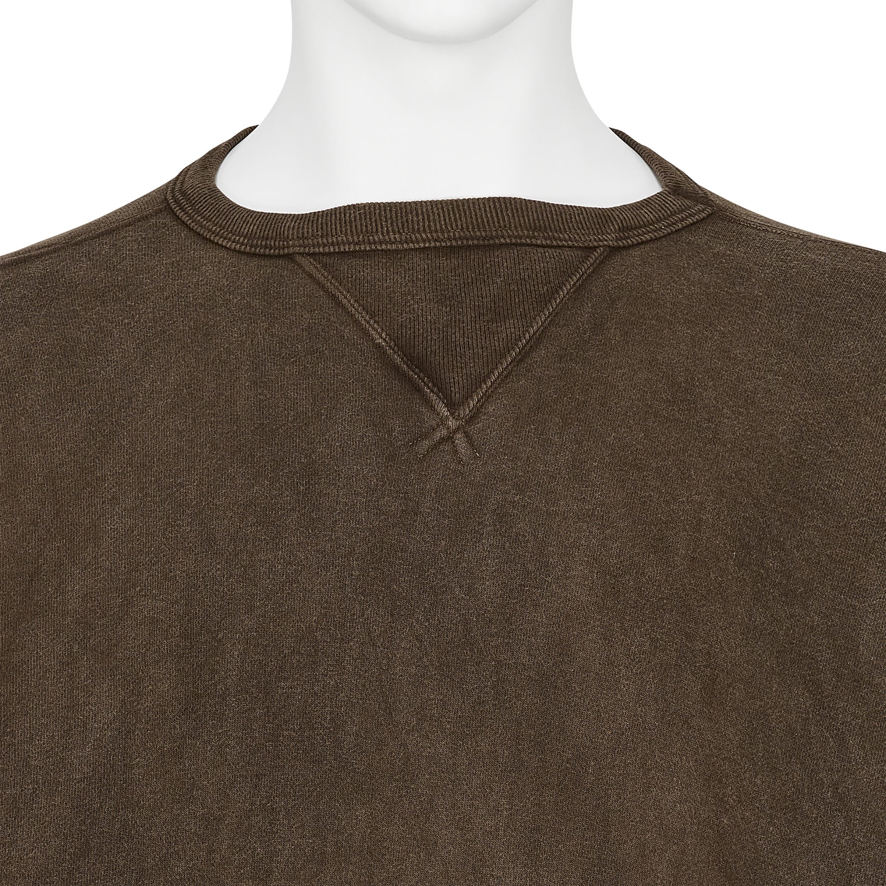 LOT.603 SWEAT SHIRT MUD DYED BROWN