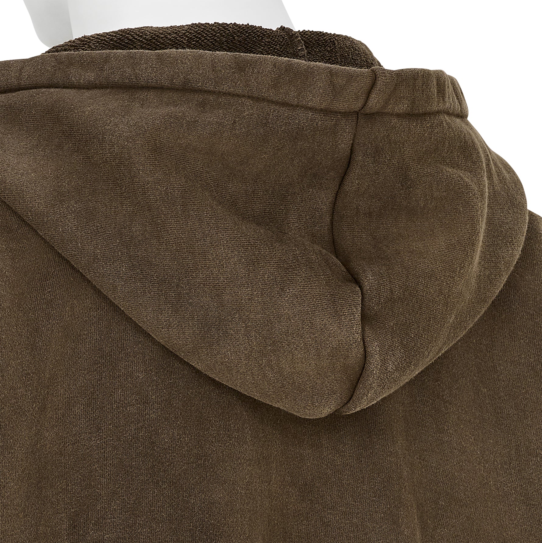 LOT.620 AFTER HOODED SWEAT SHIRT MUD DYED BROWN