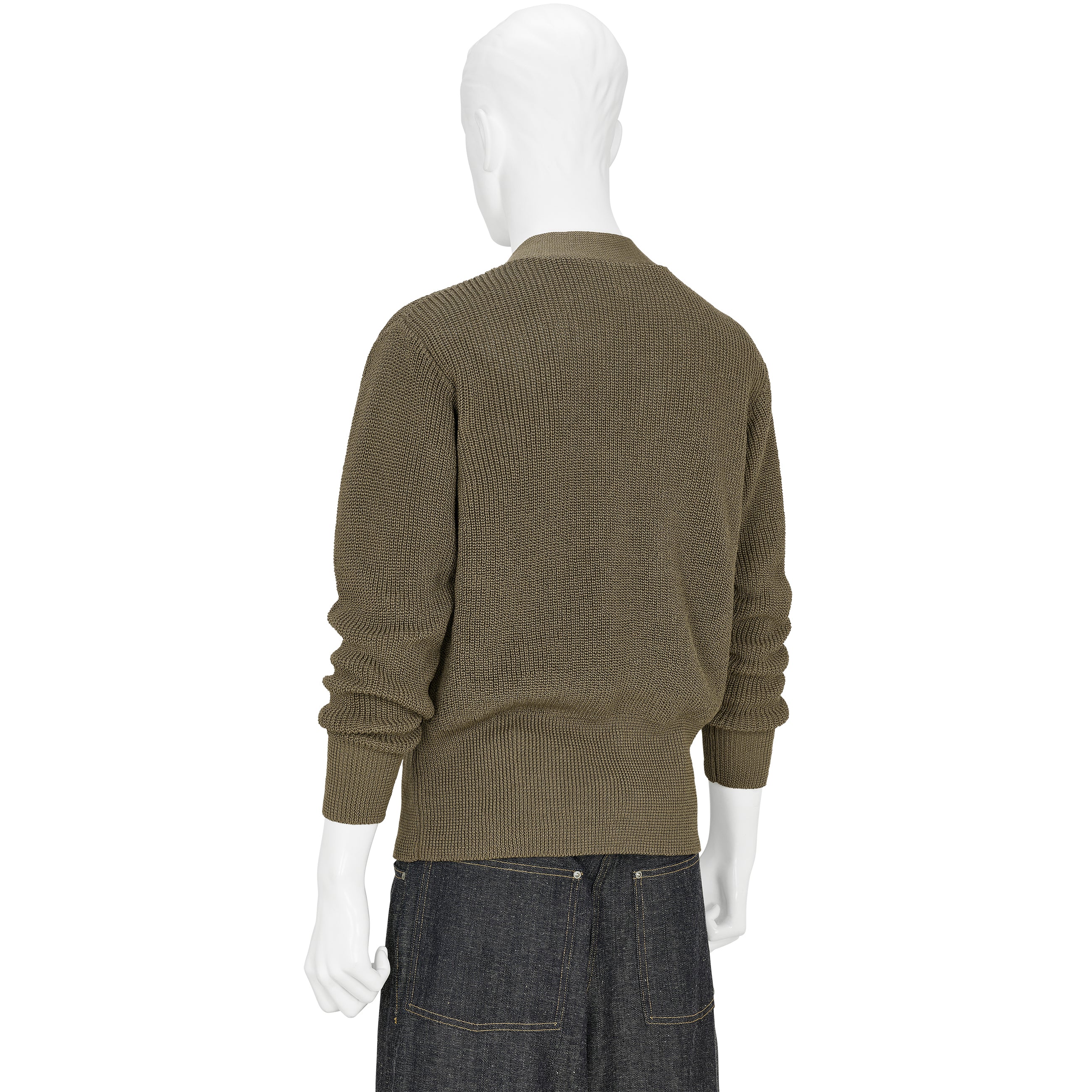 LOT.529 V NECK PULLOVER OLIVE