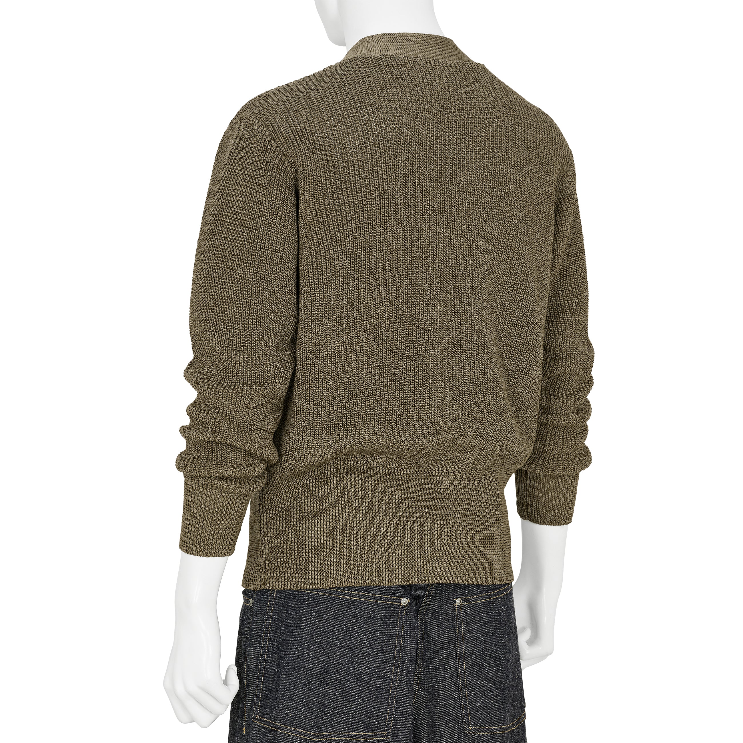 LOT.529 V NECK PULLOVER OLIVE