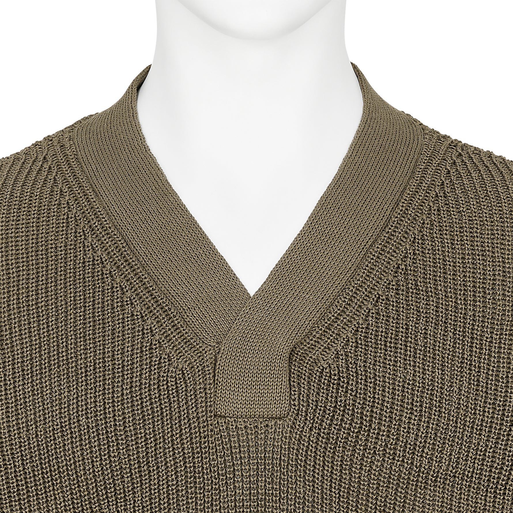 LOT.529 V NECK PULLOVER OLIVE