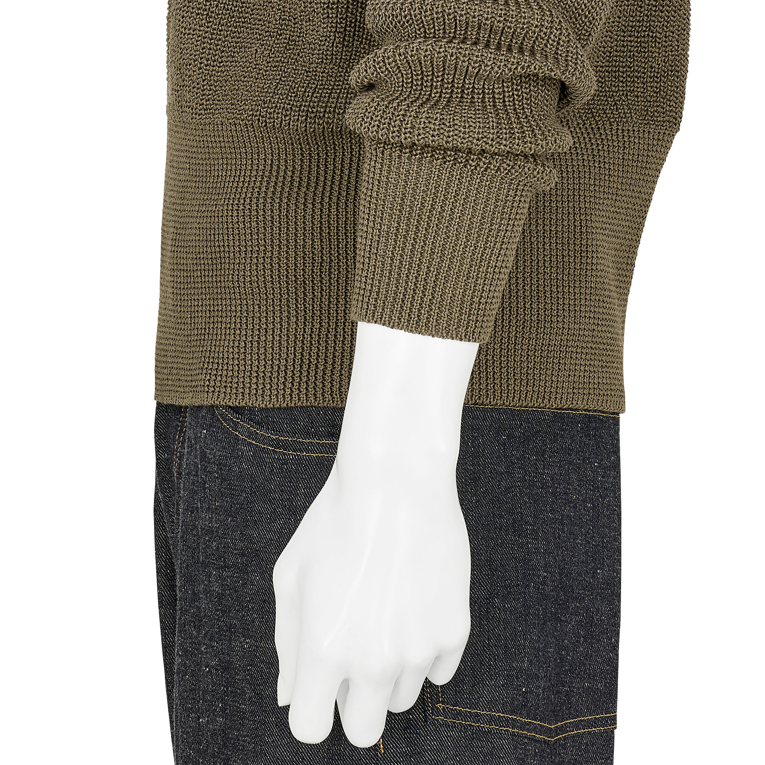 LOT.529 V NECK PULLOVER OLIVE