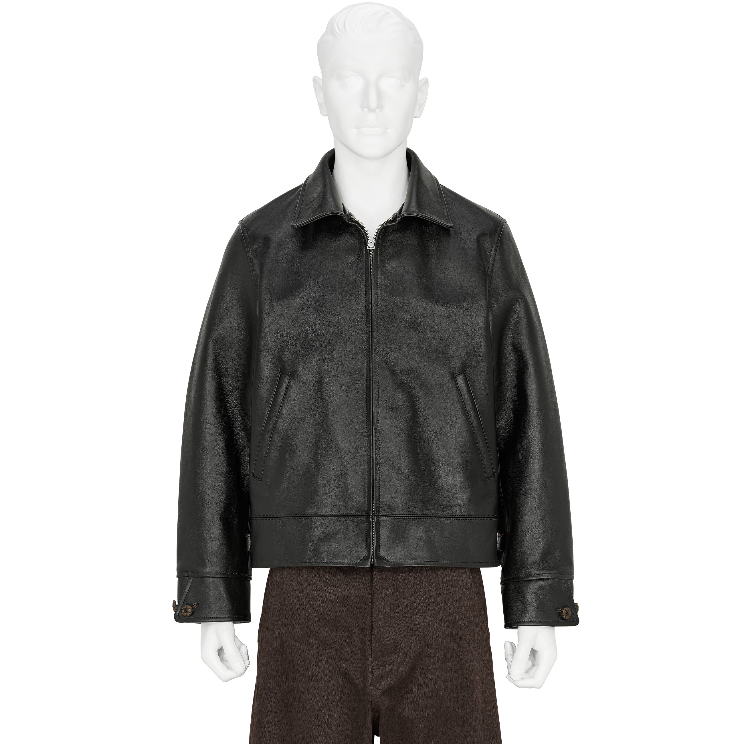 LOT.802 COSSACK LEATHER JACKET BLACK - T.T TAIGA TAKAHASHI(ティー