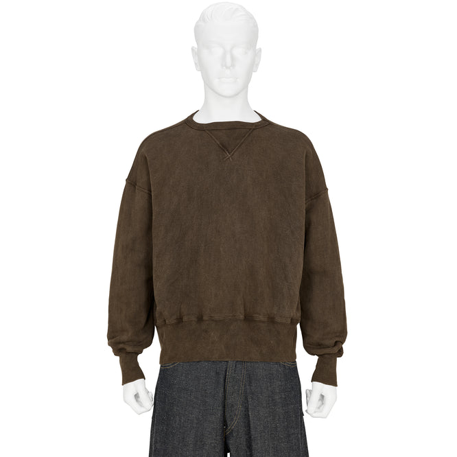 LOT.603 SWEAT SHIRT MUD DYED BROWN
