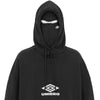 OG LOGO MASKED HOODIE WASHED BLACK