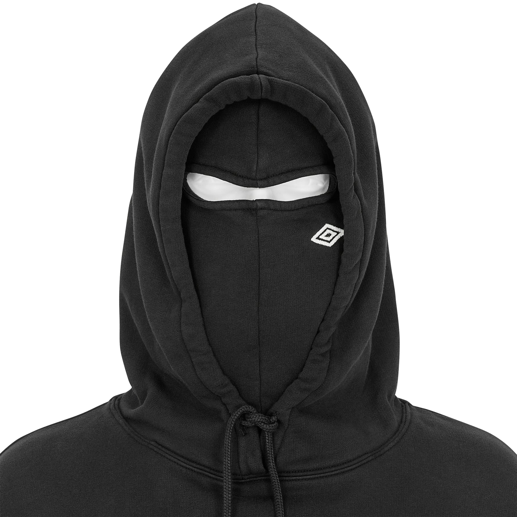 OG LOGO MASKED HOODIE WASHED BLACK