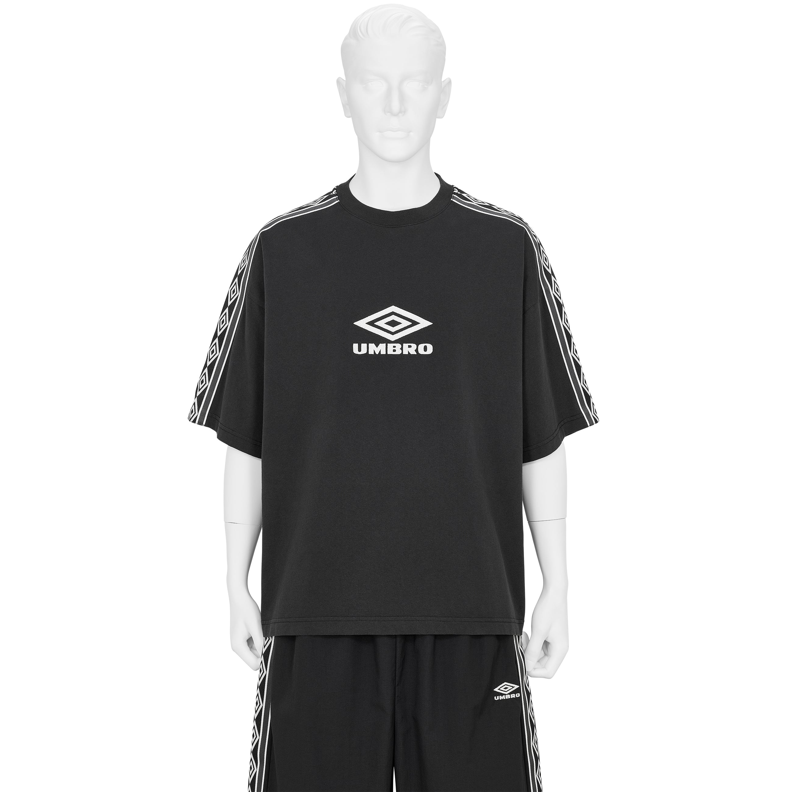 OFFENSE DEFENSE TAPE TEE WASHED BLACK