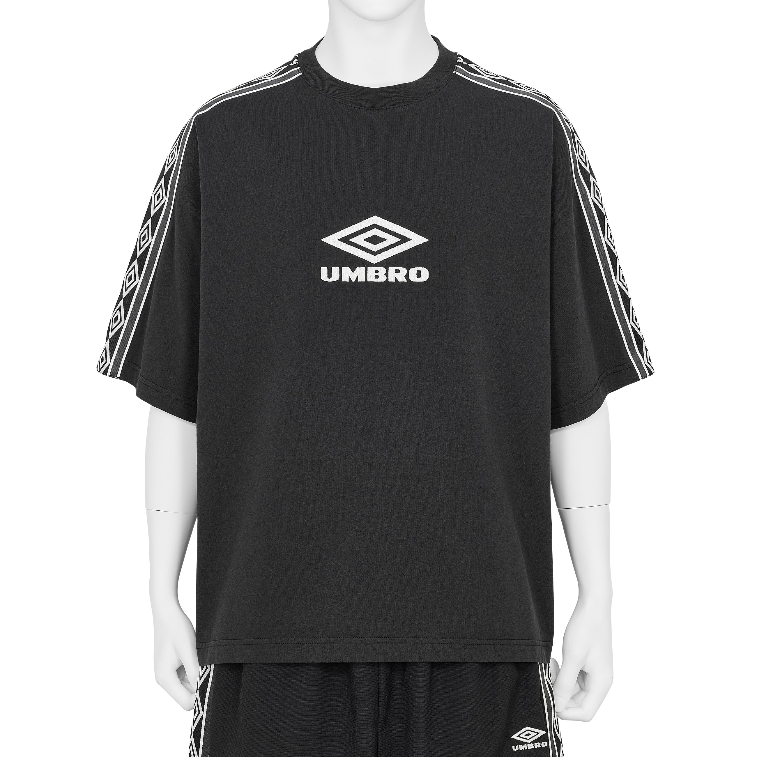 OFFENSE DEFENSE TAPE TEE WASHED BLACK