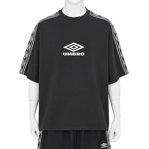 OFFENCE DEFENCE TEE SHIRT WASHED BLACK - SLAM JAM and UMBRO(スラム