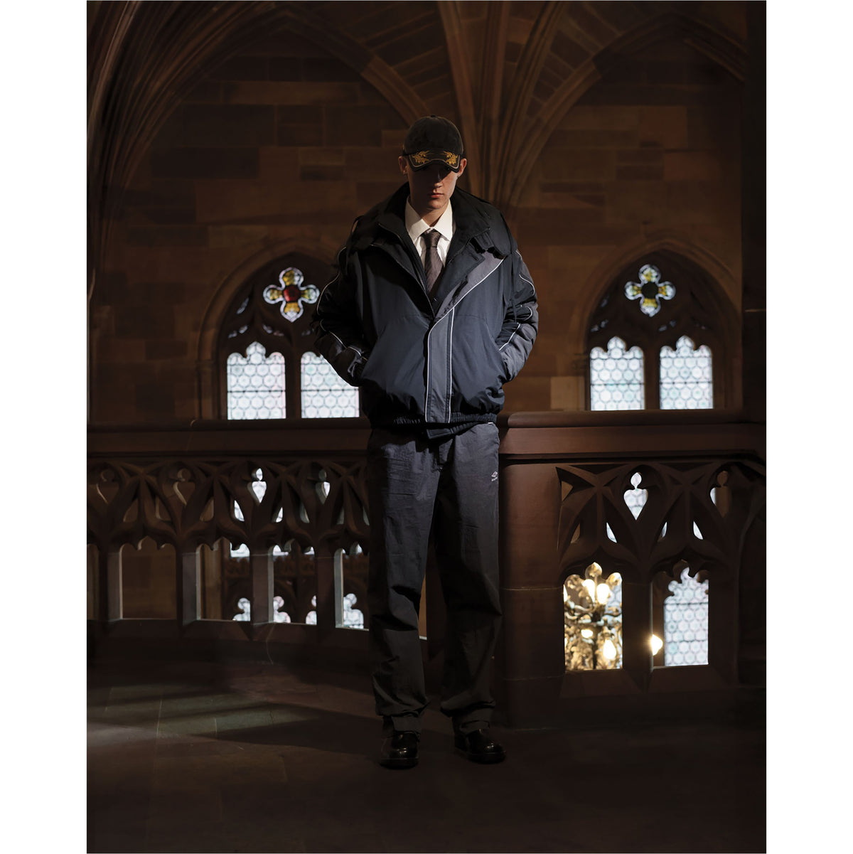 BENCH JACKET DARK GRAY CARBON BLACK