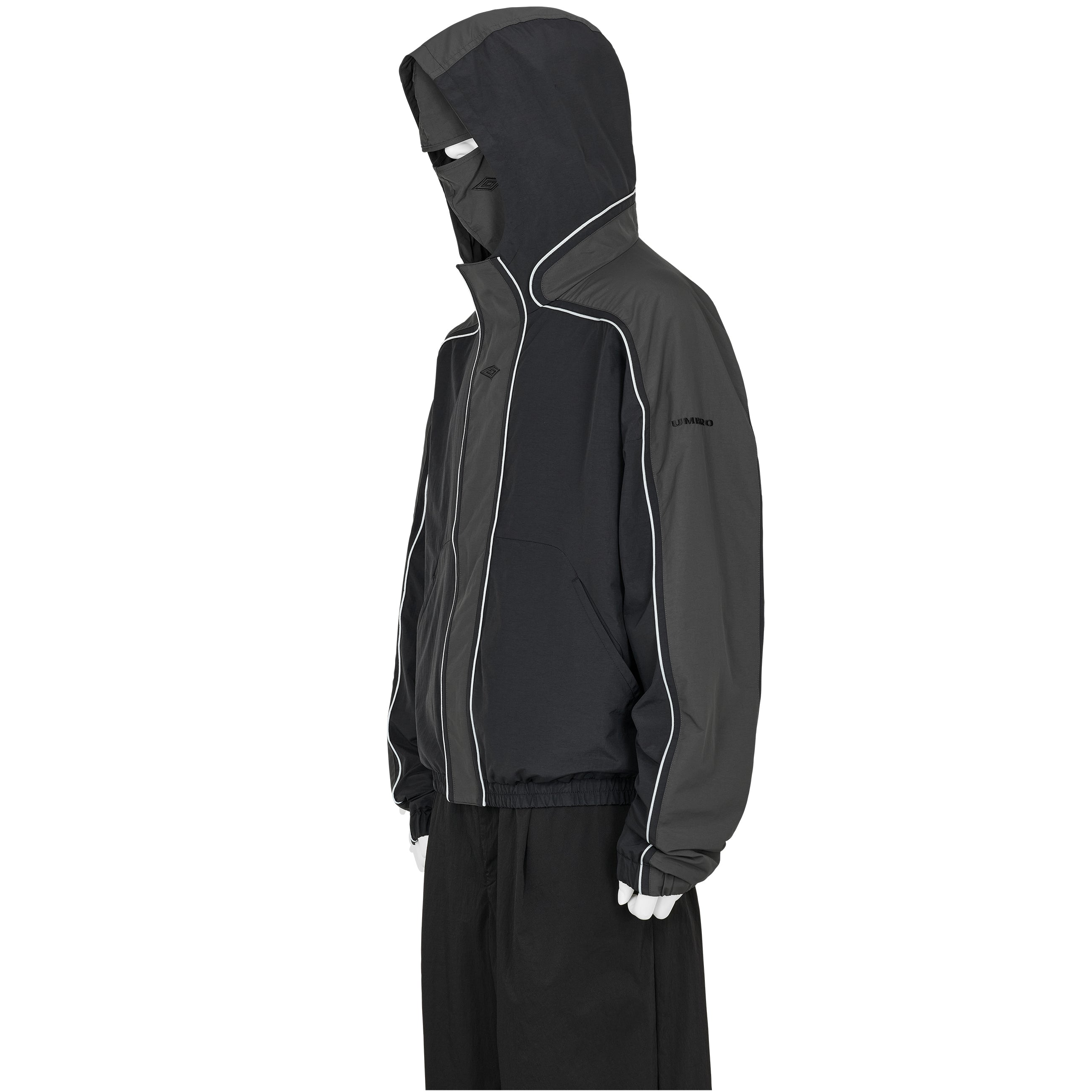 BENCH JACKET DARK GRAY CARBON BLACK - SLAM JAM and UMBRO(スラム