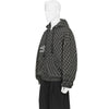 PLAID MASKED HOODIE BROWN