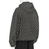 PLAID MASKED HOODIE BROWN