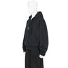 COMPACT MASKED ZIP HOODIE WASHED BLACK